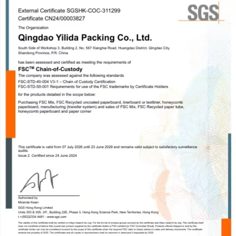 Qingdao Yilida Packaging ได้จัดการฝึกอบรมพิเศษเกี่ยวกับระบบการจัดการห่วงโซ่อุปทานและอุปสงค์ของ FSC